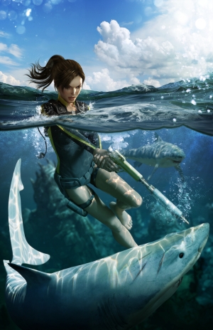 Tomb Raider Underworld Render Process Ocean Pose