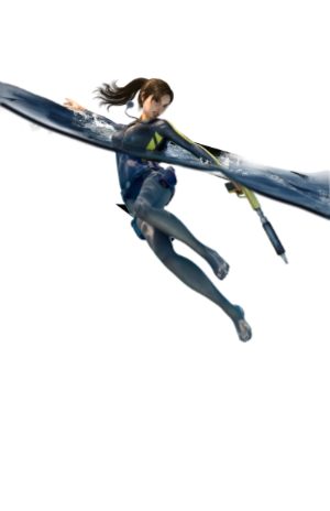 Tomb Raider Underworld Render Process Ocean Pose