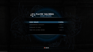 Tomb Raider Underworld Menu Options Screenshots
