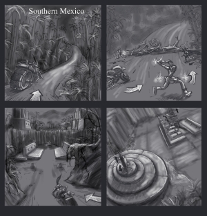Tomb Raider Underworld Storyboards Mexico