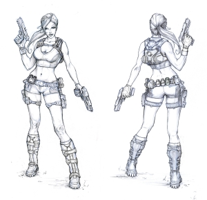 Tomb Raider Underworld Lara Croft Illustrations and Artwork